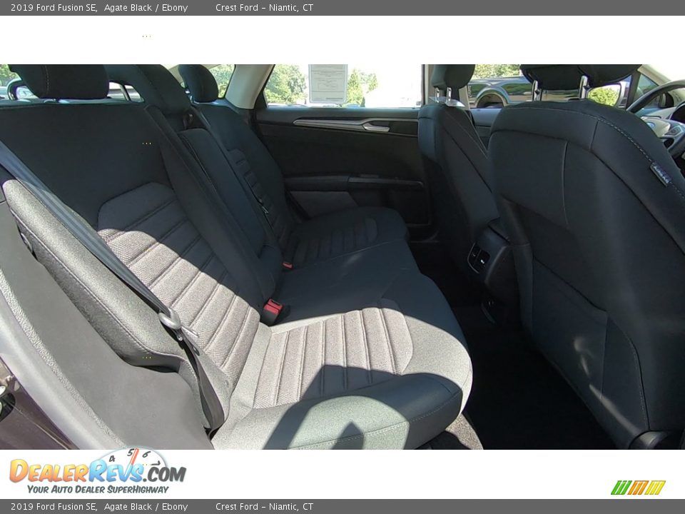 2019 Ford Fusion SE Agate Black / Ebony Photo #23