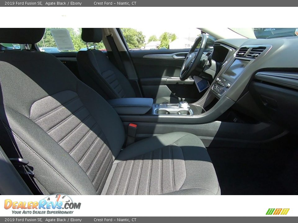 2019 Ford Fusion SE Agate Black / Ebony Photo #24
