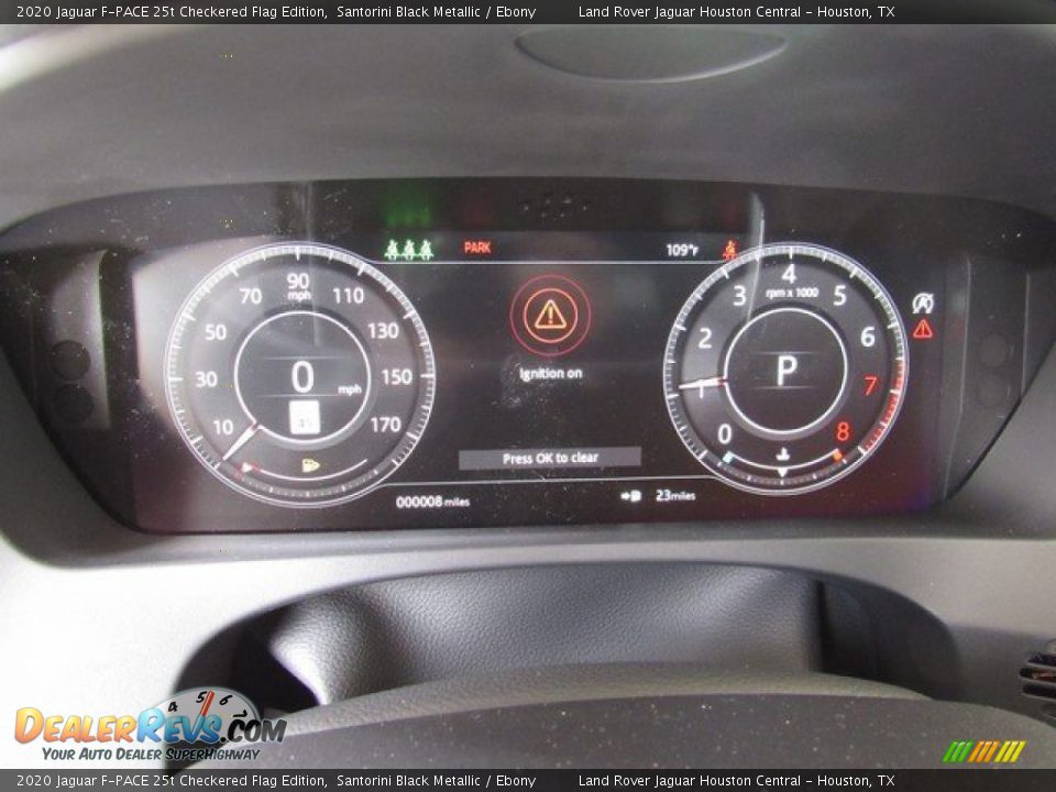 2020 Jaguar F-PACE 25t Checkered Flag Edition Santorini Black Metallic / Ebony Photo #31