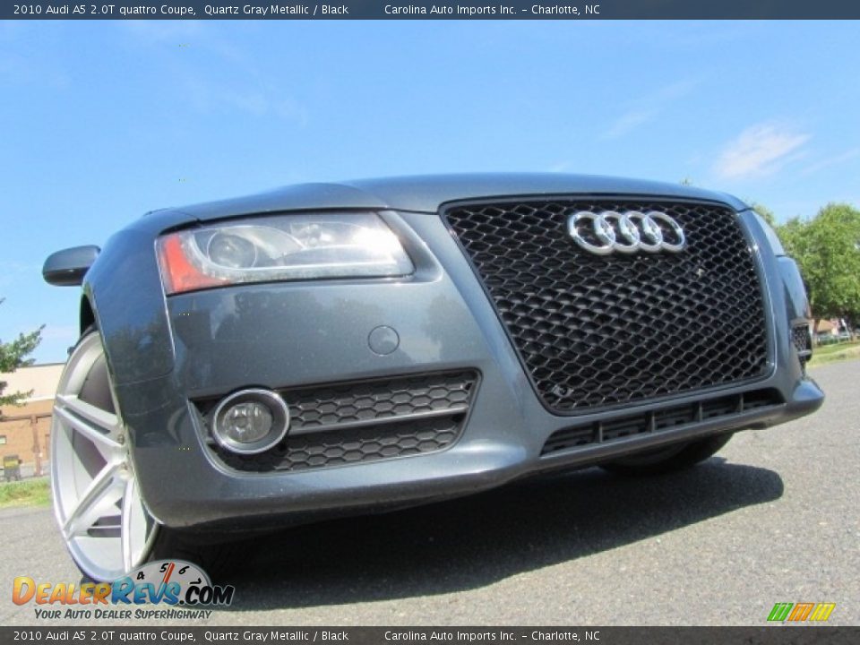 2010 Audi A5 2.0T quattro Coupe Quartz Gray Metallic / Black Photo #1