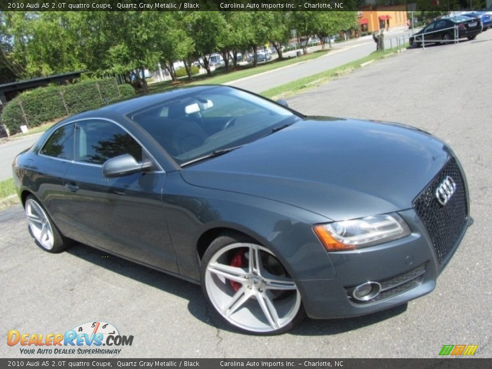 2010 Audi A5 2.0T quattro Coupe Quartz Gray Metallic / Black Photo #3