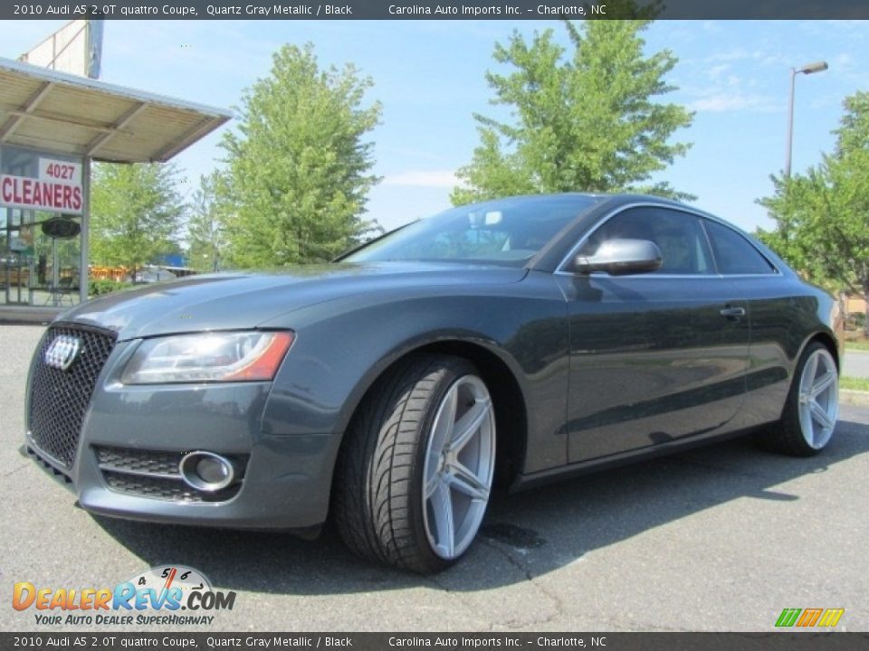 2010 Audi A5 2.0T quattro Coupe Quartz Gray Metallic / Black Photo #6