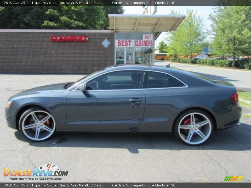 2010 Audi A5 2.0T quattro Coupe Quartz Gray Metallic / Black Photo #7