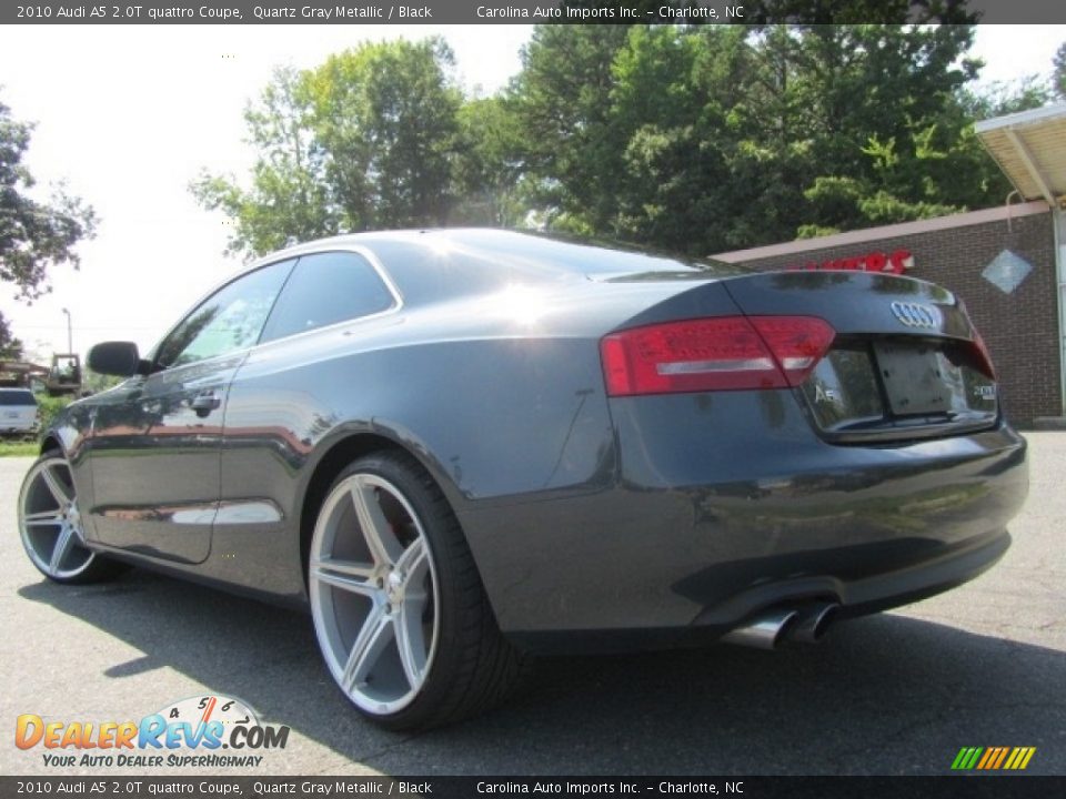 2010 Audi A5 2.0T quattro Coupe Quartz Gray Metallic / Black Photo #8