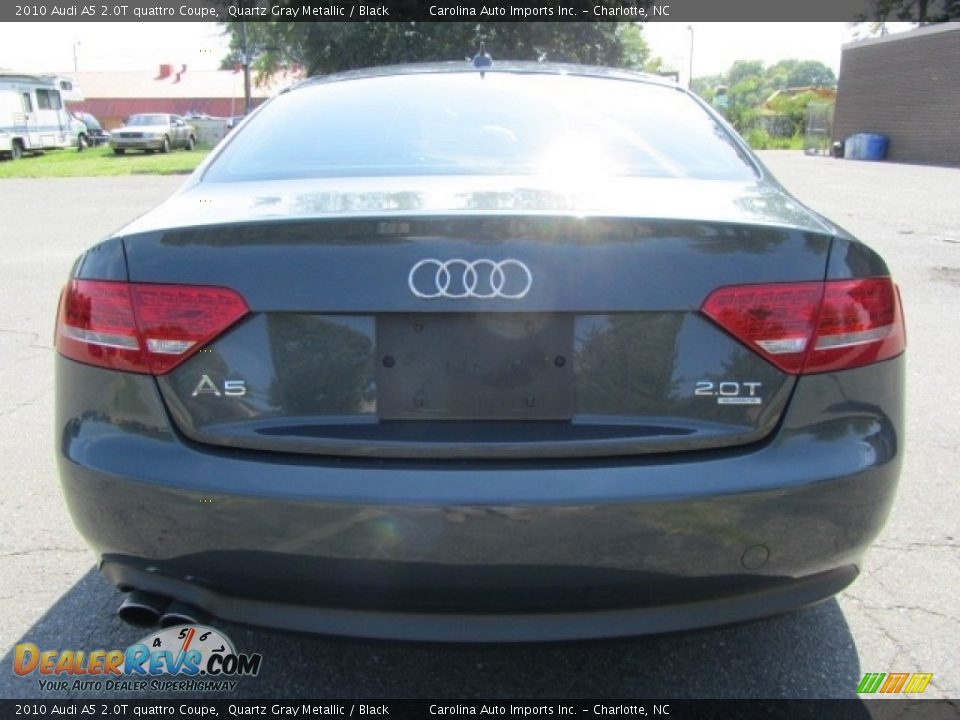 2010 Audi A5 2.0T quattro Coupe Quartz Gray Metallic / Black Photo #9