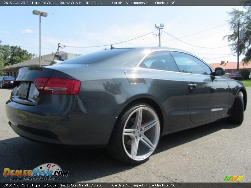 2010 Audi A5 2.0T quattro Coupe Quartz Gray Metallic / Black Photo #10