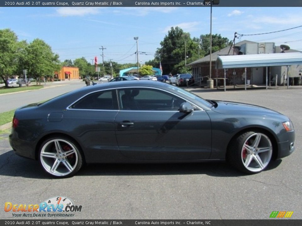 2010 Audi A5 2.0T quattro Coupe Quartz Gray Metallic / Black Photo #11