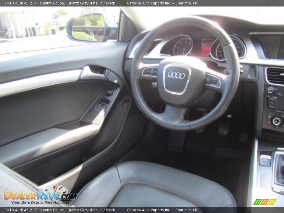 2010 Audi A5 2.0T quattro Coupe Quartz Gray Metallic / Black Photo #12