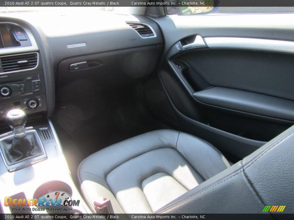 2010 Audi A5 2.0T quattro Coupe Quartz Gray Metallic / Black Photo #14