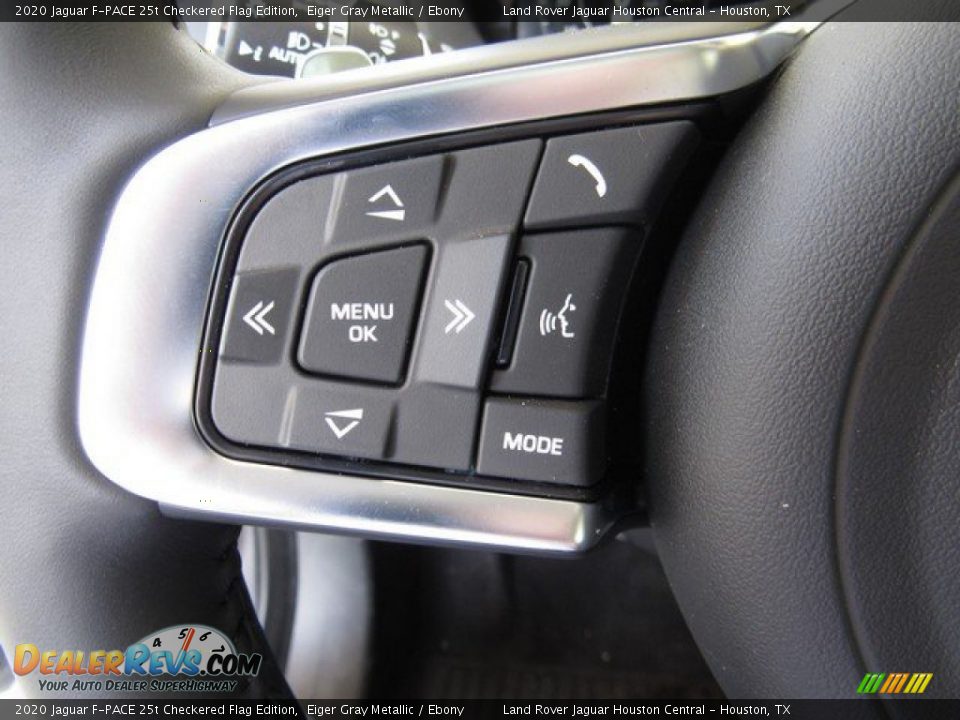 2020 Jaguar F-PACE 25t Checkered Flag Edition Steering Wheel Photo #28