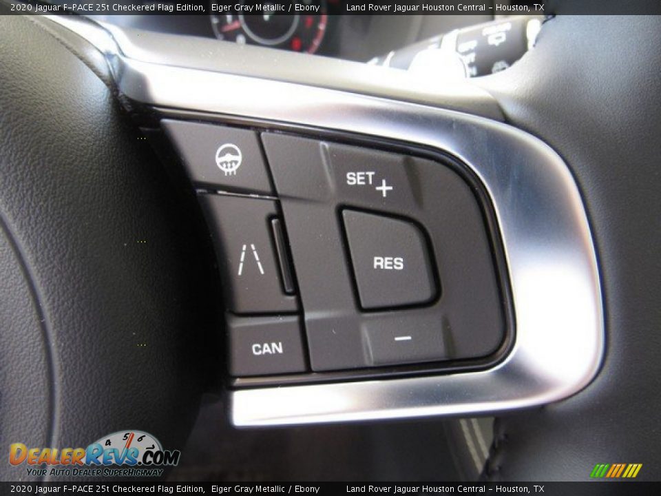 2020 Jaguar F-PACE 25t Checkered Flag Edition Steering Wheel Photo #29