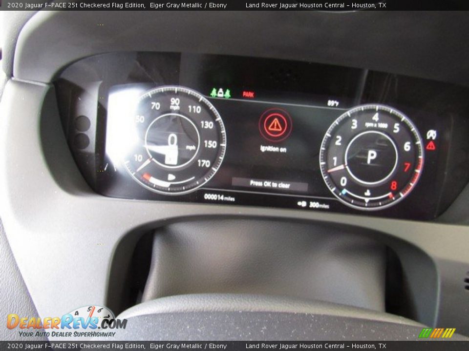 2020 Jaguar F-PACE 25t Checkered Flag Edition Gauges Photo #30
