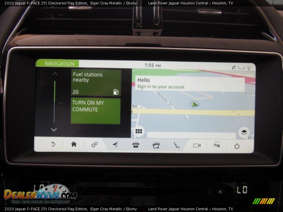 Navigation of 2020 Jaguar F-PACE 25t Checkered Flag Edition Photo #34