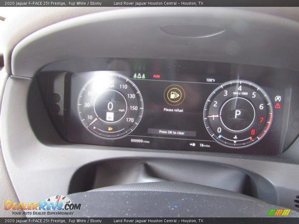 2020 Jaguar F-PACE 25t Prestige Fuji White / Ebony Photo #30