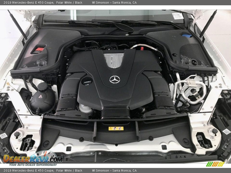 2019 Mercedes-Benz E 450 Coupe Polar White / Black Photo #8