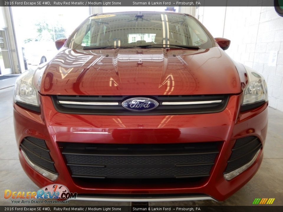2016 Ford Escape SE 4WD Ruby Red Metallic / Medium Light Stone Photo #11