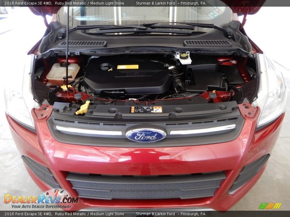 2016 Ford Escape SE 4WD Ruby Red Metallic / Medium Light Stone Photo #14