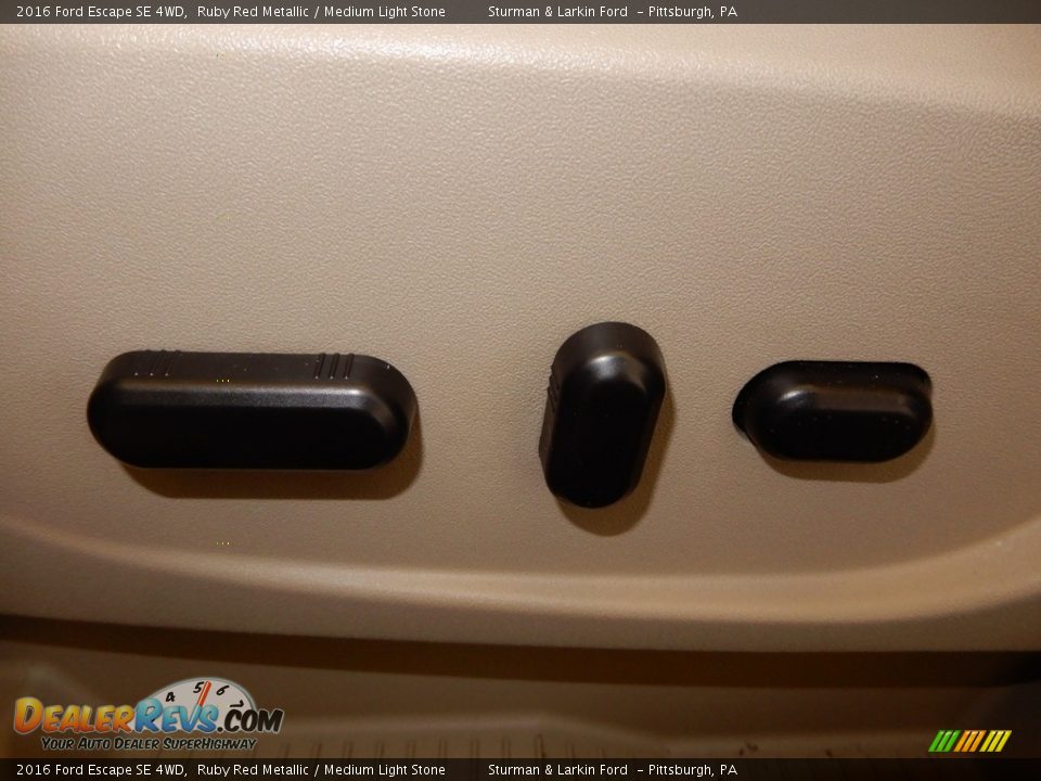 2016 Ford Escape SE 4WD Ruby Red Metallic / Medium Light Stone Photo #21
