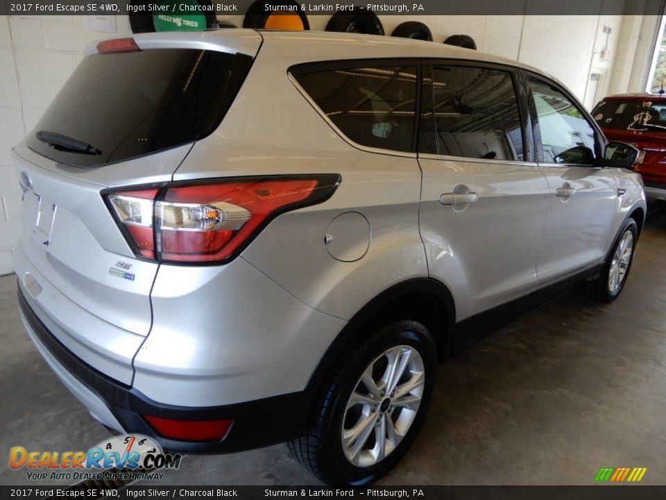2017 Ford Escape SE 4WD Ingot Silver / Charcoal Black Photo #4
