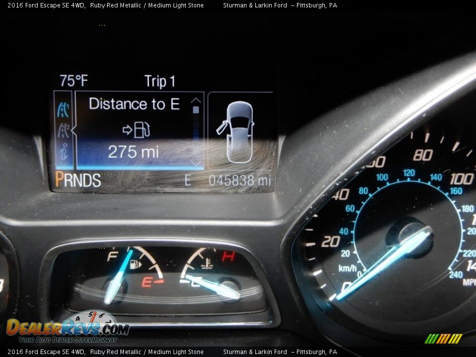 2016 Ford Escape SE 4WD Ruby Red Metallic / Medium Light Stone Photo #25