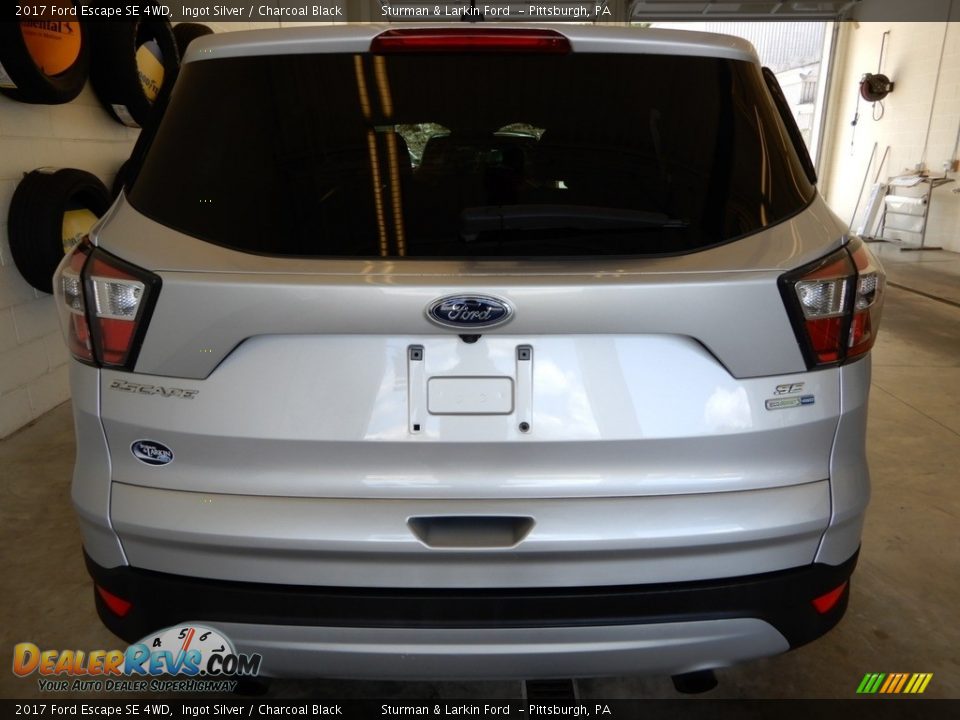 2017 Ford Escape SE 4WD Ingot Silver / Charcoal Black Photo #6