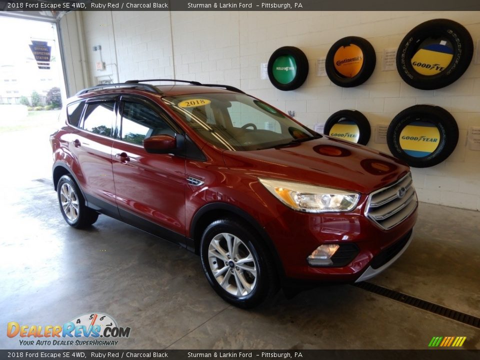 2018 Ford Escape SE 4WD Ruby Red / Charcoal Black Photo #1