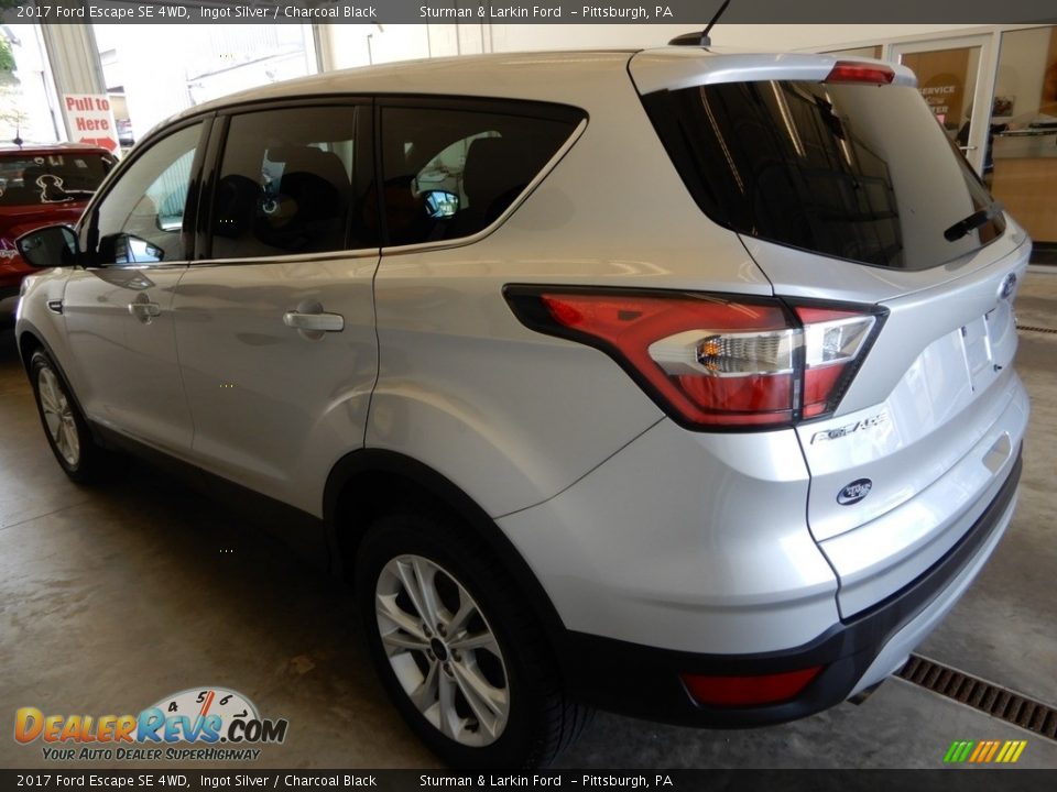 2017 Ford Escape SE 4WD Ingot Silver / Charcoal Black Photo #9