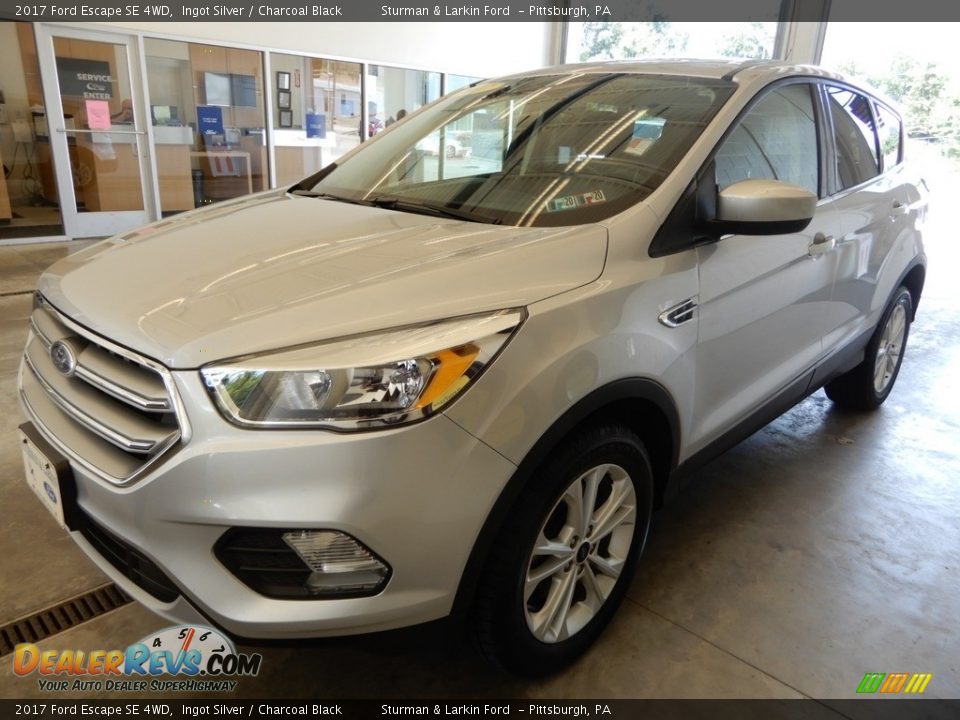 2017 Ford Escape SE 4WD Ingot Silver / Charcoal Black Photo #10