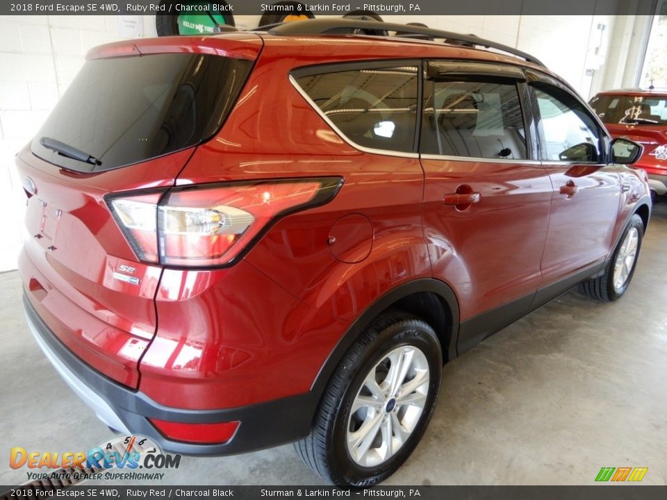 2018 Ford Escape SE 4WD Ruby Red / Charcoal Black Photo #4