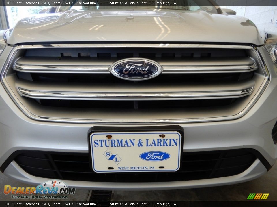 2017 Ford Escape SE 4WD Ingot Silver / Charcoal Black Photo #12