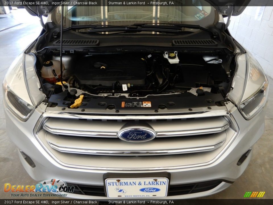 2017 Ford Escape SE 4WD Ingot Silver / Charcoal Black Photo #14