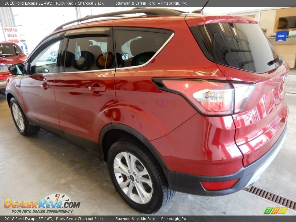 2018 Ford Escape SE 4WD Ruby Red / Charcoal Black Photo #9