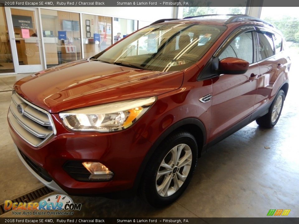 2018 Ford Escape SE 4WD Ruby Red / Charcoal Black Photo #10