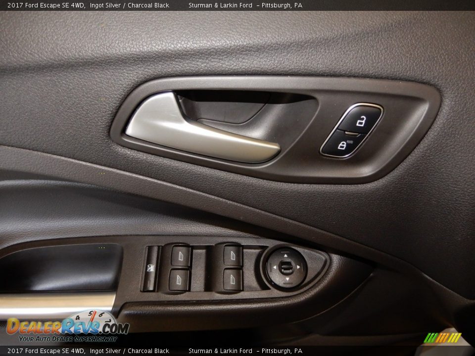 2017 Ford Escape SE 4WD Ingot Silver / Charcoal Black Photo #19