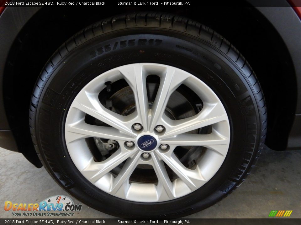 2018 Ford Escape SE 4WD Ruby Red / Charcoal Black Photo #13
