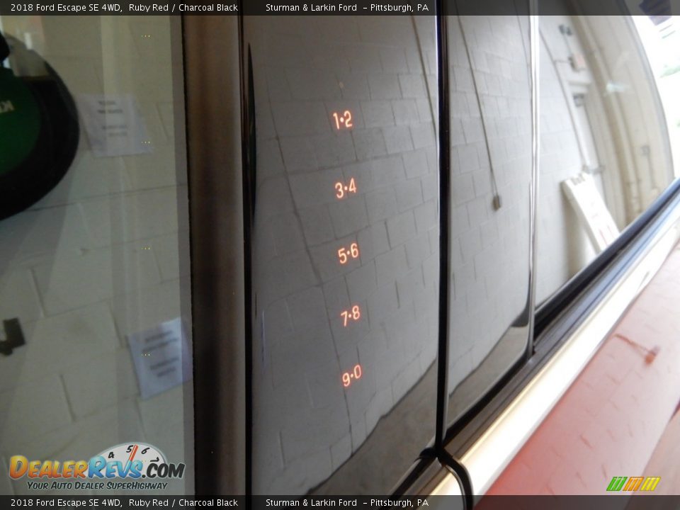 2018 Ford Escape SE 4WD Ruby Red / Charcoal Black Photo #15