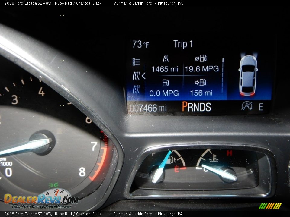 2018 Ford Escape SE 4WD Ruby Red / Charcoal Black Photo #25