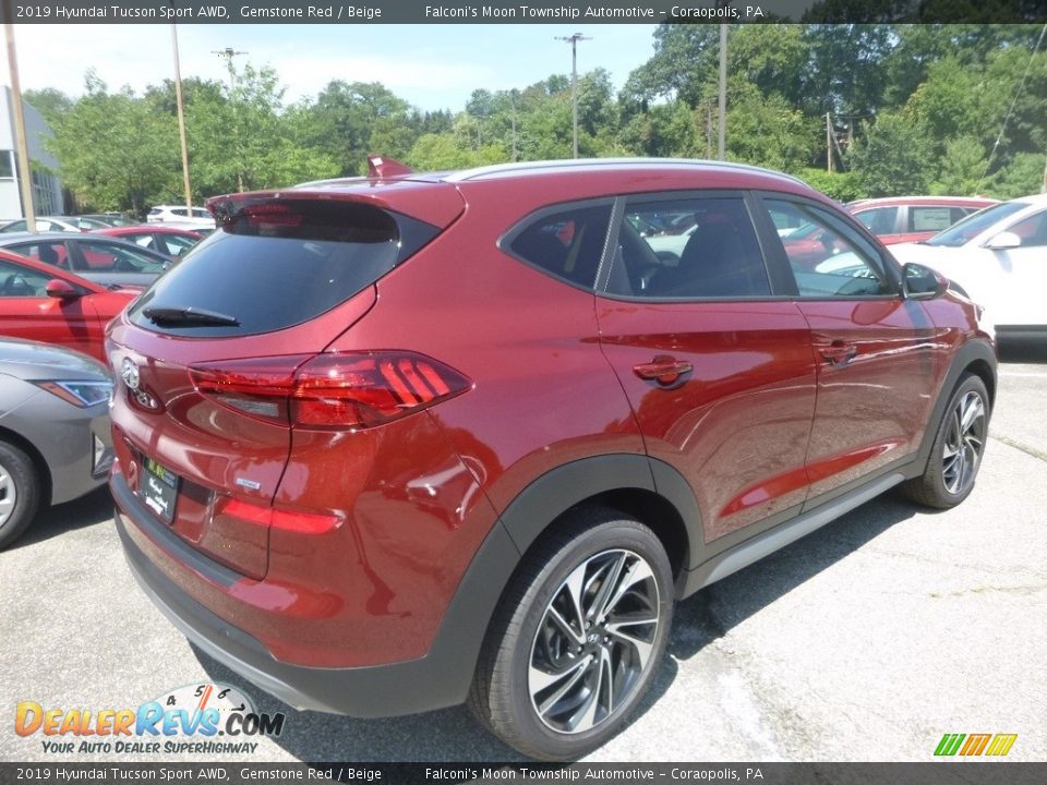 2019 Hyundai Tucson Sport AWD Gemstone Red / Beige Photo #2