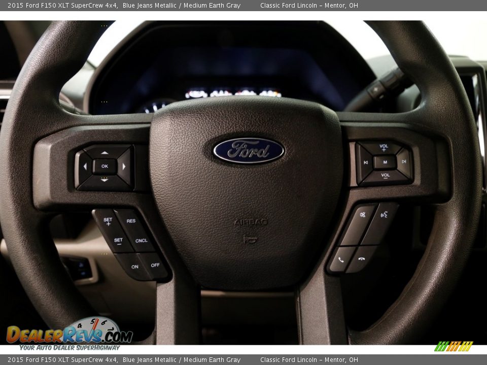 2015 Ford F150 XLT SuperCrew 4x4 Blue Jeans Metallic / Medium Earth Gray Photo #5