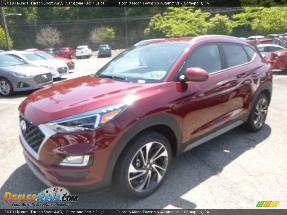 2019 Hyundai Tucson Sport AWD Gemstone Red / Beige Photo #5