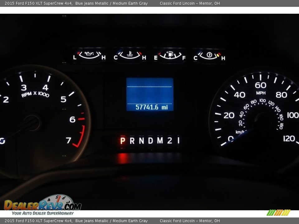 2015 Ford F150 XLT SuperCrew 4x4 Blue Jeans Metallic / Medium Earth Gray Photo #6