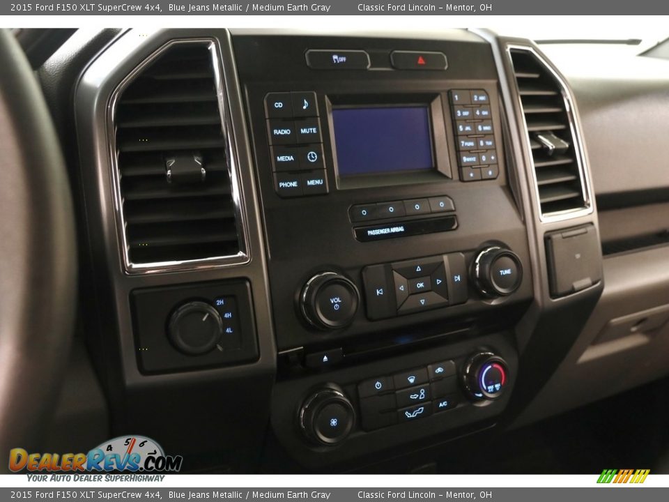 2015 Ford F150 XLT SuperCrew 4x4 Blue Jeans Metallic / Medium Earth Gray Photo #7