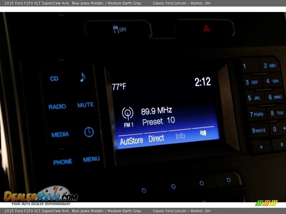 2015 Ford F150 XLT SuperCrew 4x4 Blue Jeans Metallic / Medium Earth Gray Photo #8