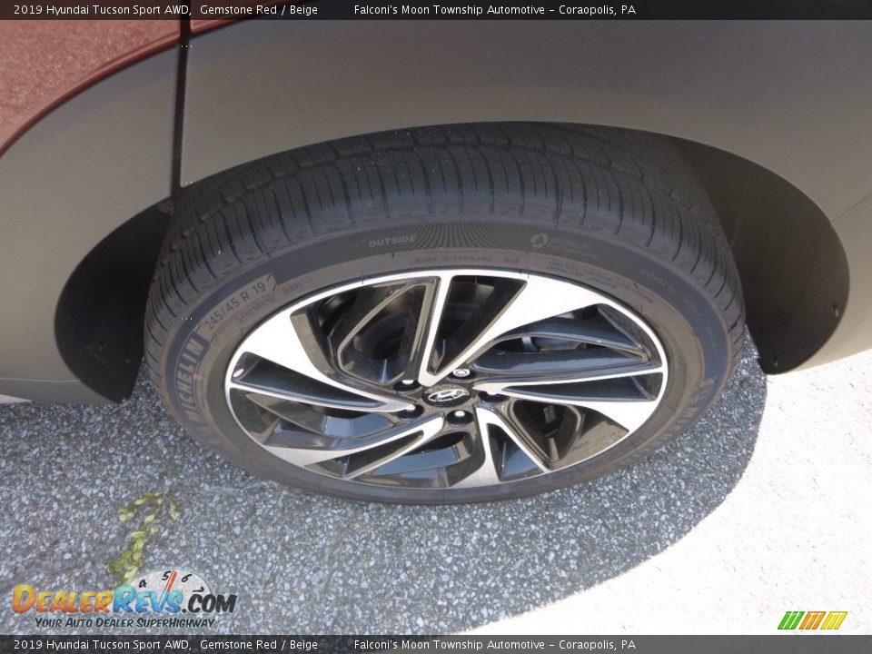 2019 Hyundai Tucson Sport AWD Gemstone Red / Beige Photo #7