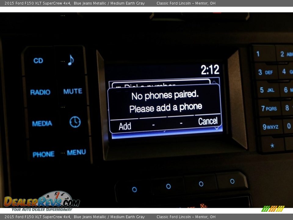 2015 Ford F150 XLT SuperCrew 4x4 Blue Jeans Metallic / Medium Earth Gray Photo #9