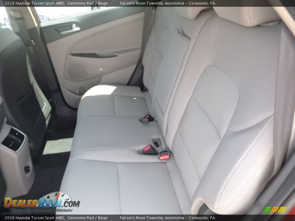 2019 Hyundai Tucson Sport AWD Gemstone Red / Beige Photo #8