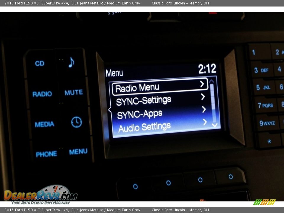 2015 Ford F150 XLT SuperCrew 4x4 Blue Jeans Metallic / Medium Earth Gray Photo #10