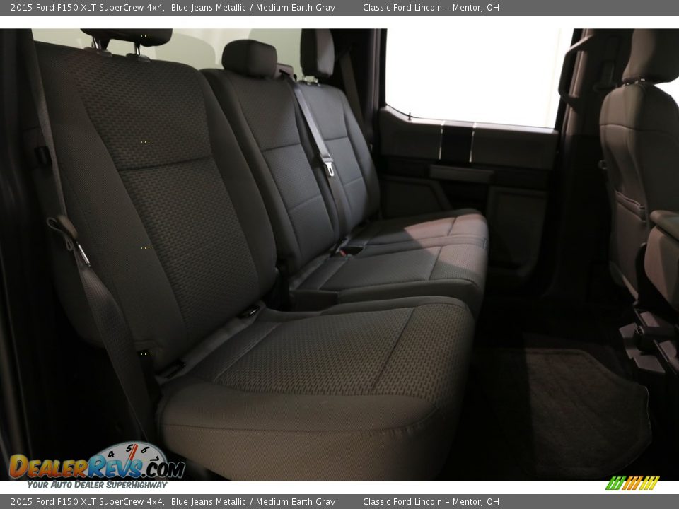 2015 Ford F150 XLT SuperCrew 4x4 Blue Jeans Metallic / Medium Earth Gray Photo #12