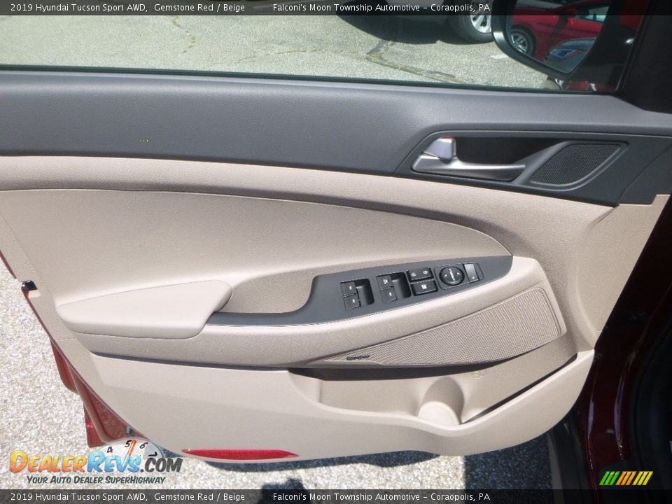 2019 Hyundai Tucson Sport AWD Gemstone Red / Beige Photo #11