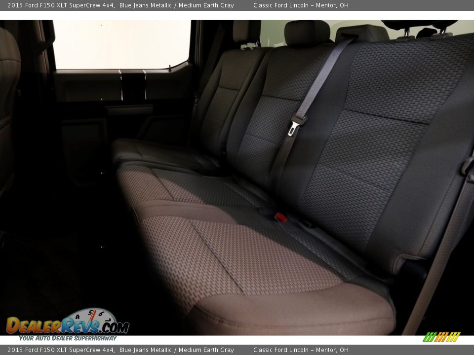 2015 Ford F150 XLT SuperCrew 4x4 Blue Jeans Metallic / Medium Earth Gray Photo #13